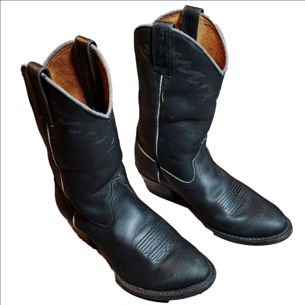 Men's Ariat Black Cowboy Boots Size 9EE